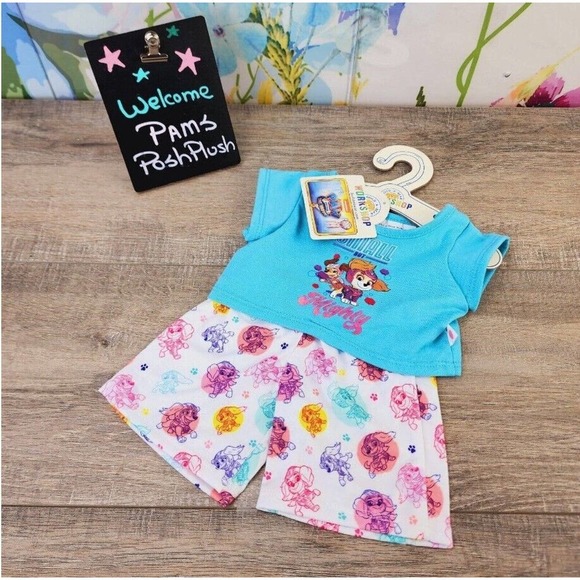 NEW Build A Bear RARE Paw Patrol Pjs Nickelodeon Sleeper Clothes for 15"+ Plush - Picture 1 of 5